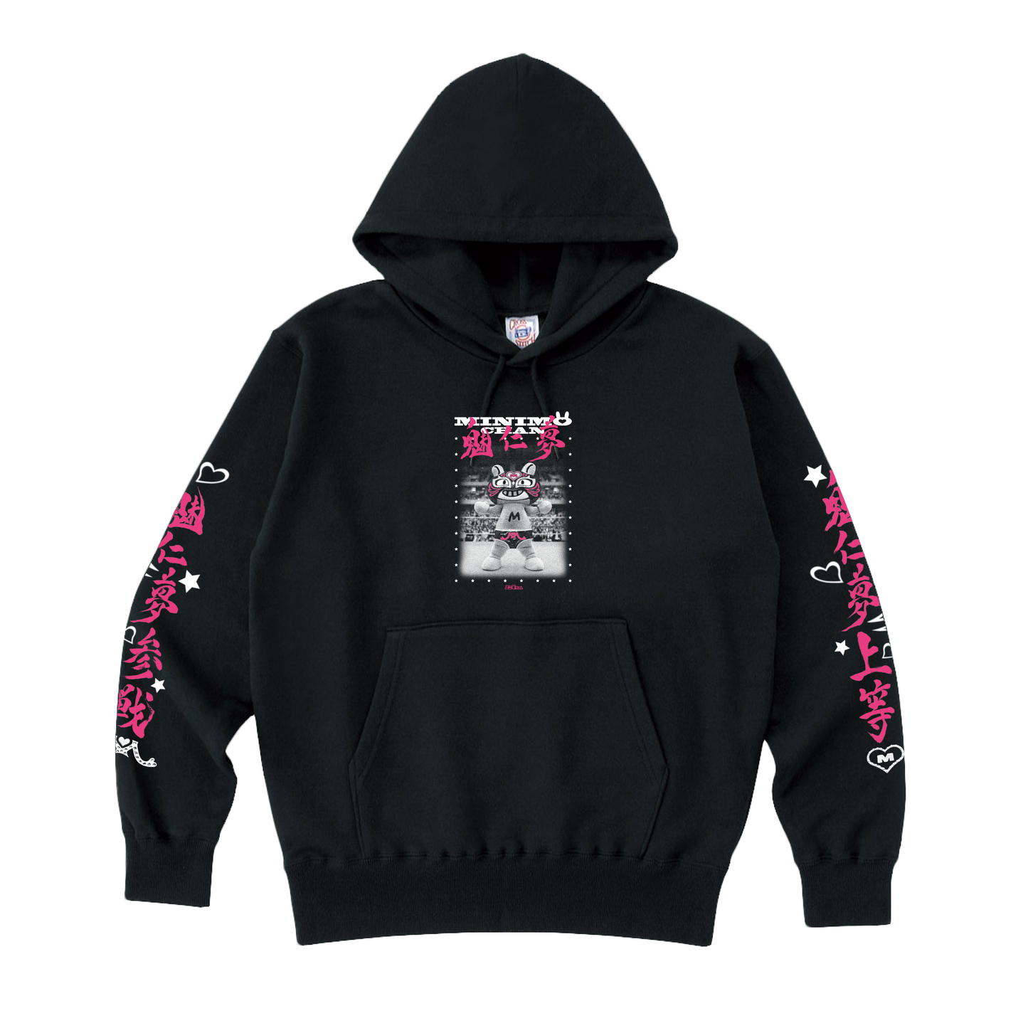 WRESTLER 魅仁夢参上♥ HOODIE BLACK