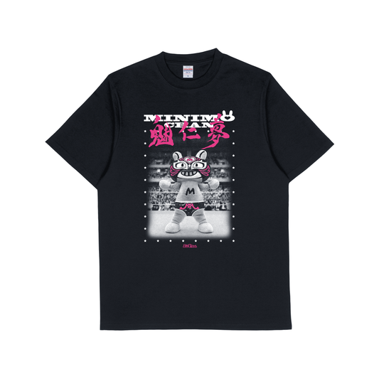 WRESTLER 魅仁夢参上♥ T-SHIRTS BLACK